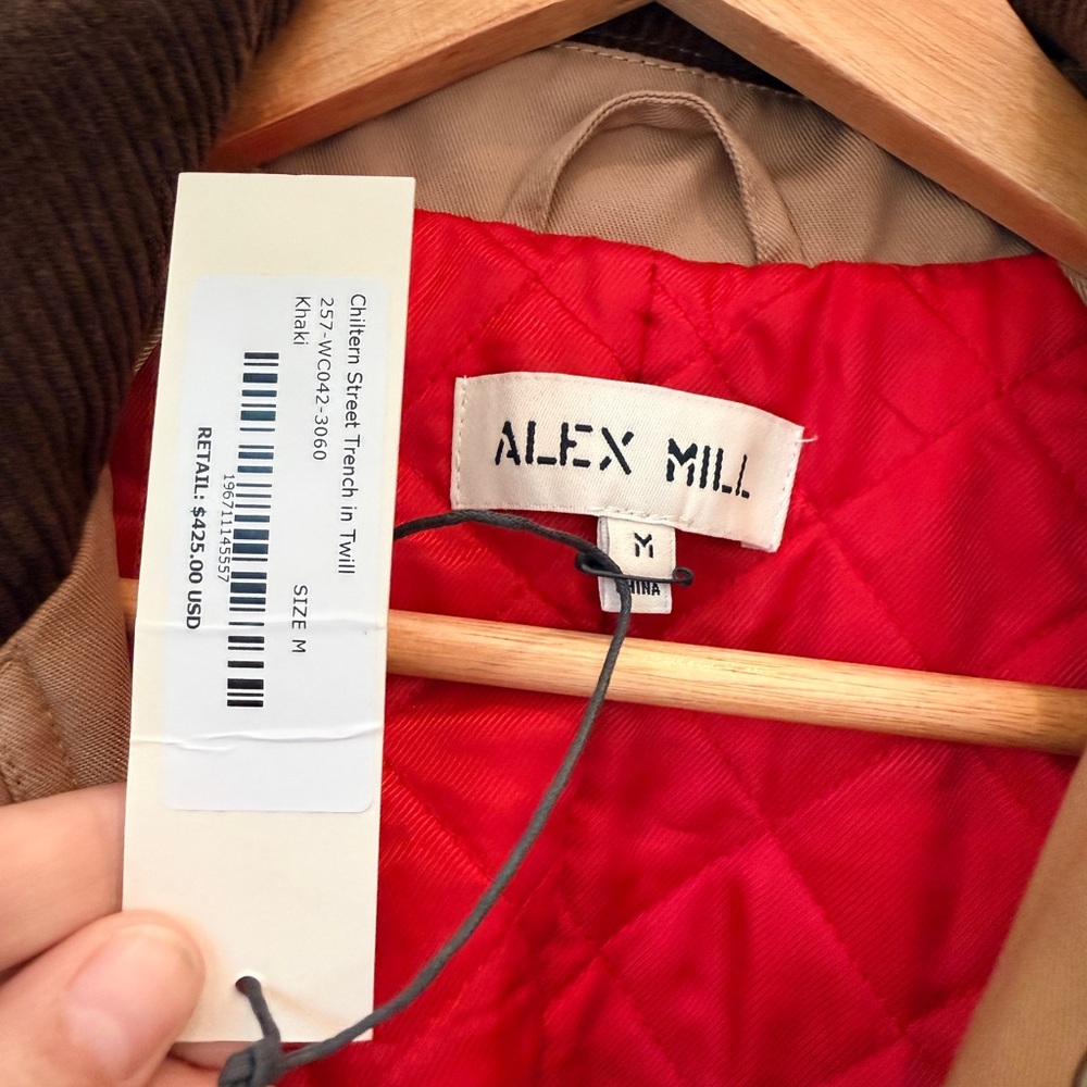 Alex Mill Tan Coat with Brown Accents - Picture 3 of 5